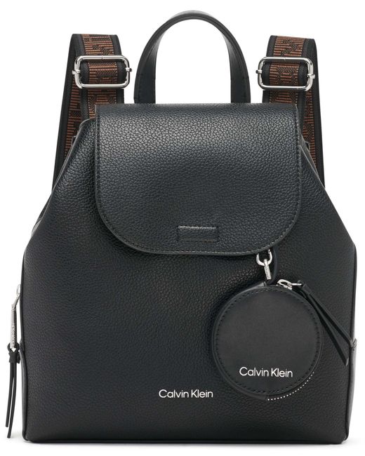 Calvin Klein Leather Millie Novelty Backpack in Black Save 42 Lyst