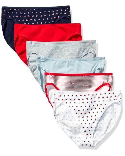 Amazon Essentials Cotton High Leg Brief Underwear | Lyst