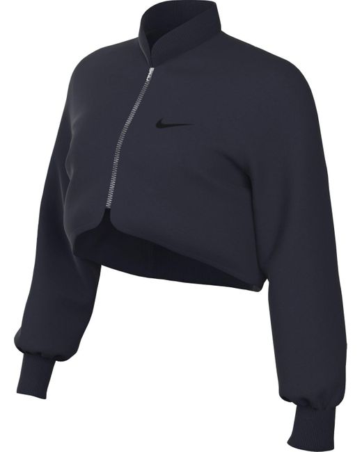 Damen Sportswear Clcctn Crop Fz JKT Veste Nike en coloris Blue