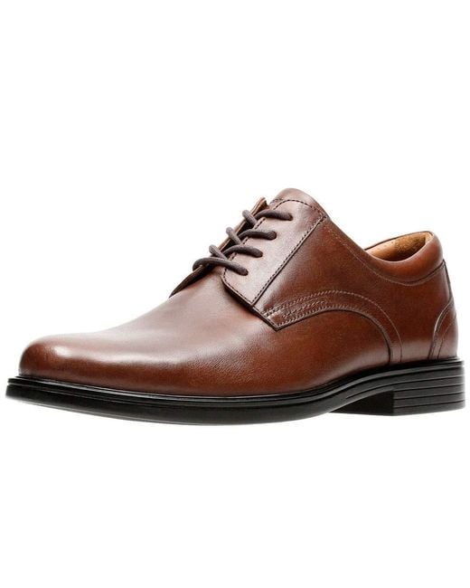 Clarks Brown Un Aldric Lace S Wide Fit Formal Shoes 9.5 Dark Tan for men