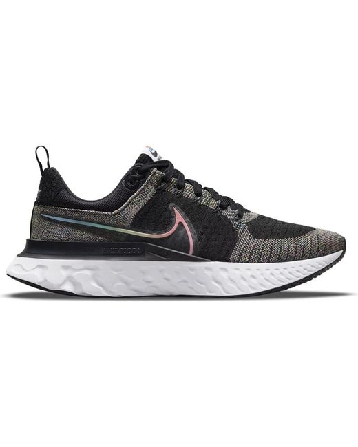 Nike Black React Infinity Run Flyknit 2 Be True Trainers Sneakers Running Shoes Dd6790 for men