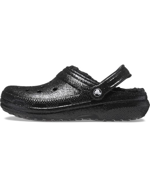 CROCSTM Black Classic Lined Clog | Fuzzy Slippers
