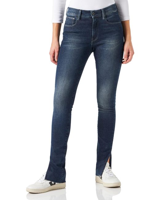 G-Star RAW 3301 Skinny Slit Jeans in het Blue
