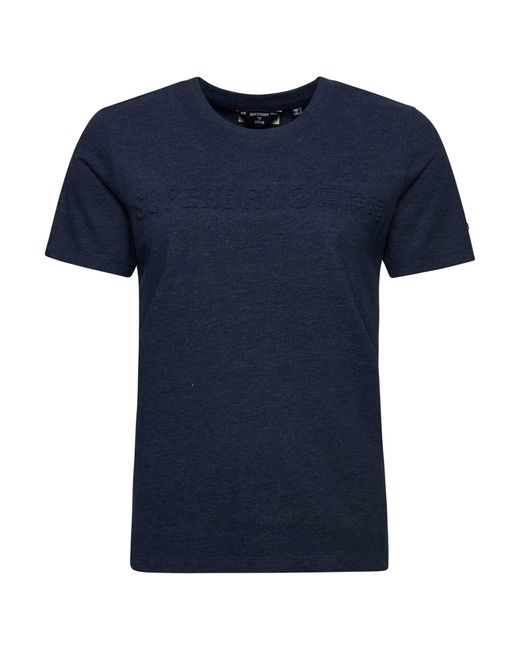 Superdry Blue Meliertes Vintage Corporate Logo T-Shirt Princedom Blau Meliert 38