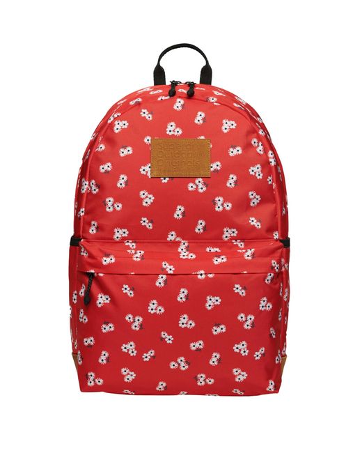 Superdry Printed Montana Backpack - Red Petal