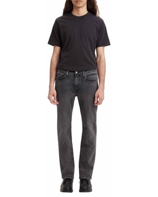 Levi's Black 514 Straight Jeans for men