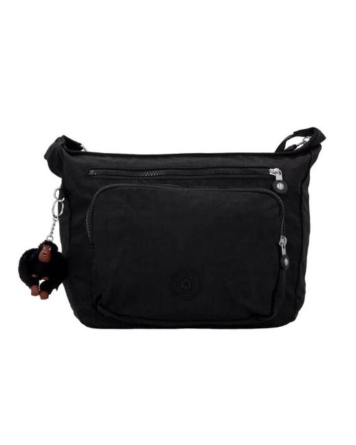 Kipling Black Practical Lightweight And Roomy Shoulder Bag With Zip Closure. One Main Compartment