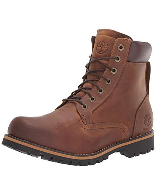 Timberland Rugged 6 Inch Plain Toe Waterproof Lace-up Boots in Brown for  Men | Lyst UK