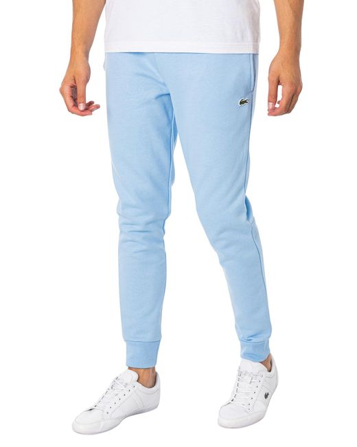 Lacoste Blue Slim Embroidered Logo Joggers for men