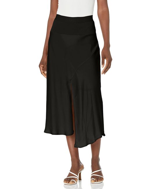 Guess Black Altea Midi Slip Skirt