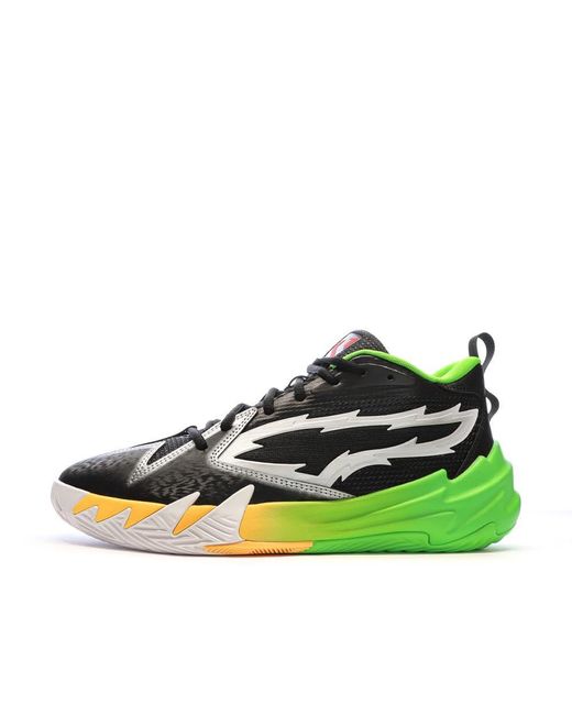 Scarpe da Basket Nero Uomo Scoot Zeros 2k di PUMA in Green