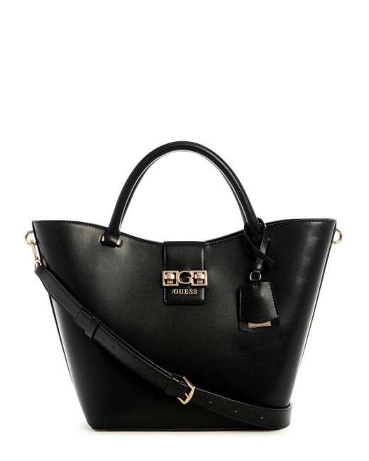 Sac à main sac à épaule bandoulière Jane Tote Bag Black noir Guess