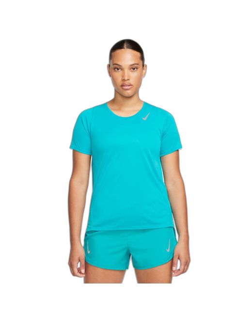 Nike Dri-fit Race T-shirt Voor in het Blue