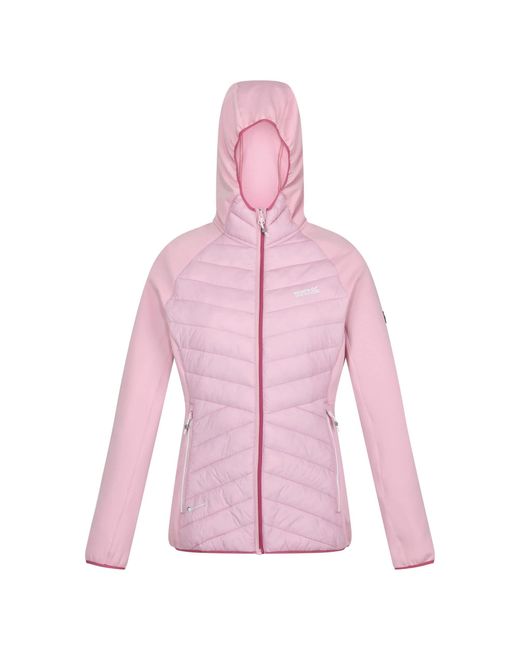 Regatta Pink Recycled Lightweight Full Zipped Outdoor Jacket With Warm Backed Knitted Fabric - Water Repellent