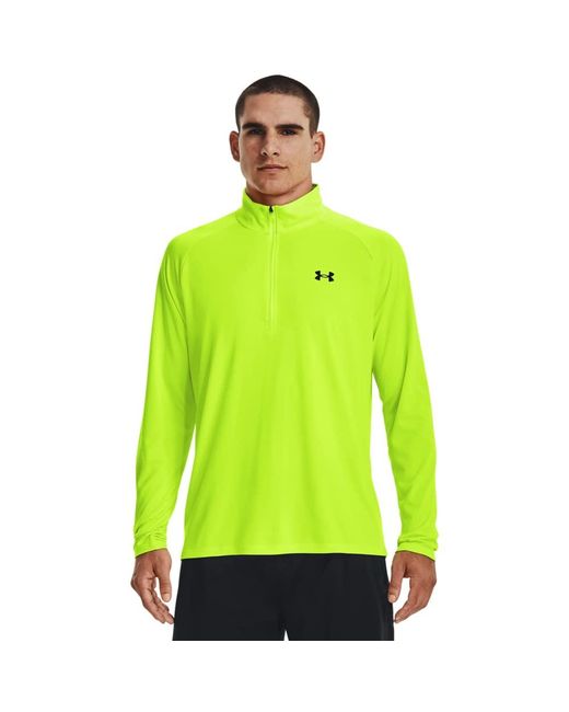 Under Armour Green Tech 2.0 1/2 Zip Versatile Warm Up Light And Breathable Zip Up Top For Working Out for men