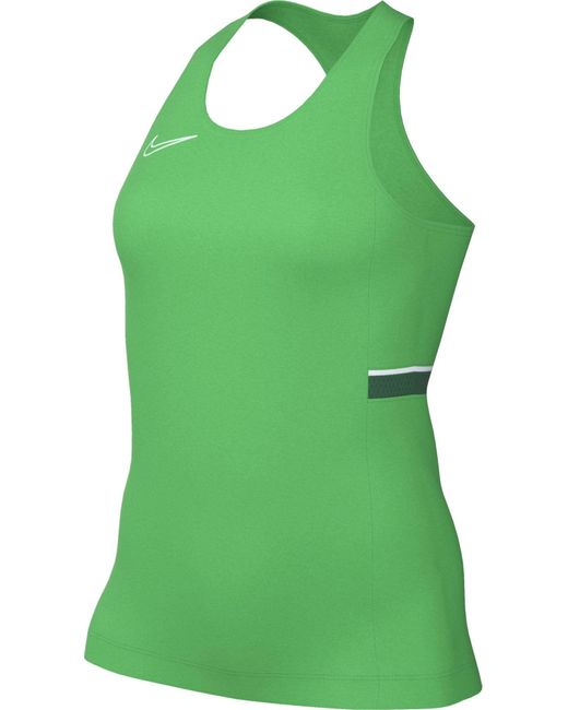 Nike Dri-fit Academy Mouwloze Voetbaltop Voor in het Green