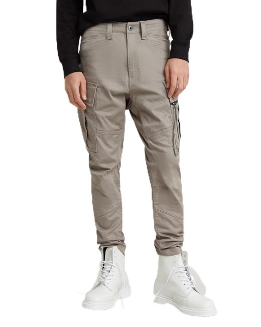 Zip Pkt 3D Skinny Cargo 2.0 Pantalones de Vestir G-Star RAW de hombre de color Gray