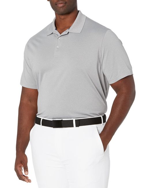 Amazon Essentials Gray Regular-fit Quick-dry Golf Polo Shirt-discontinued Colours for men