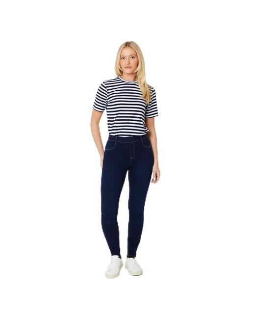 Dorothy Perkins Eden Skinny Jeggings in Blue Lyst UK