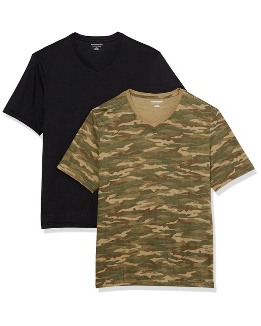 Amazon Essentials Regular-fit Short-sleeve V-neck T-shirt in Black for Men  | Lyst