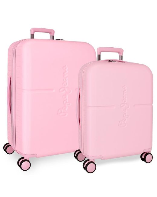 Highlight Jeu de valises Roses 55/70 cm Rigide ABS Fermeture TSA intégrée 116L 7,54 kg 4 Roues Doubles Bagage Main by Joumma Pepe Jeans pour homme en coloris Pink
