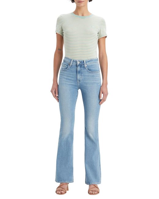 Levi's 726tm High Rise Flare in het Blue