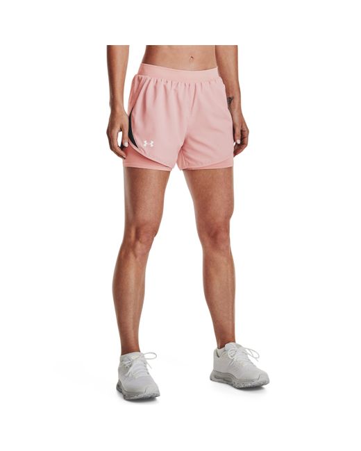 Under Armour S Fly By 2.0 2n1 Shorts Pink Xs