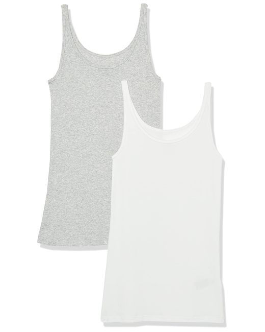 Débardeur Coupe ajustée à Fines Bretelles Amazon Essentials en coloris White