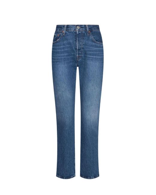 Levi's Blue Jeans Modello 501 dal Fit Original