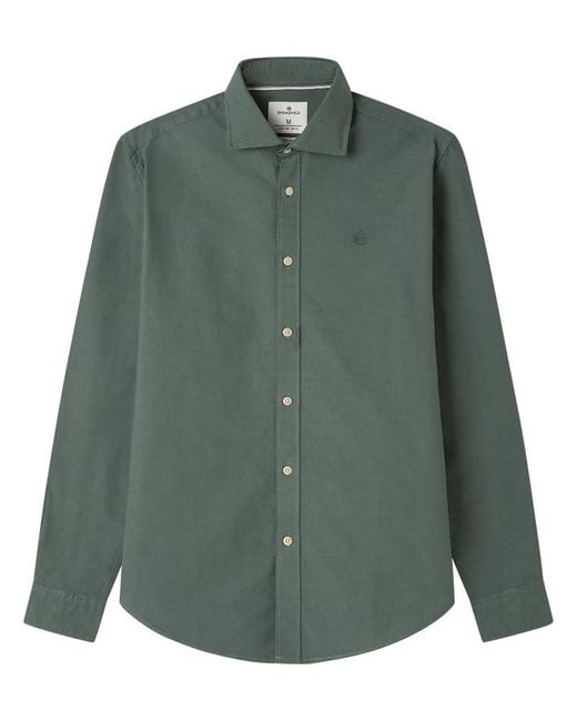 New Light Oxford Shirt with Removable Whalebone IN Lapel Collar Camisa Ligera Springfield de hombre de color Green