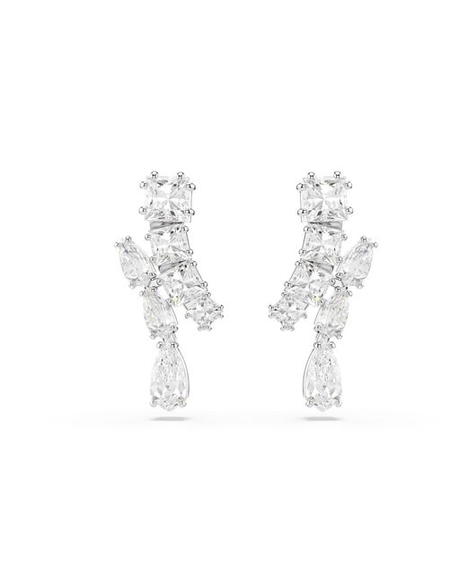 Pendientes Matrix Swarovski de color White