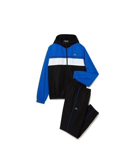 Lacoste Sport Colorblock Hooded Traininganzug in Blue für Herren