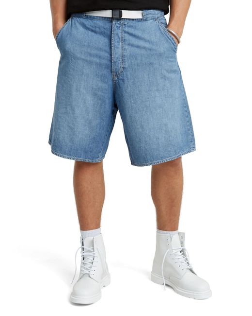 G-Star RAW Blue Rovic Zip Relaxed Shorts
