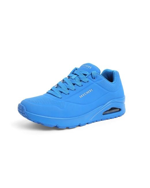 Skechers Blue , Sneakers, Marine, 5.5 Uk for men