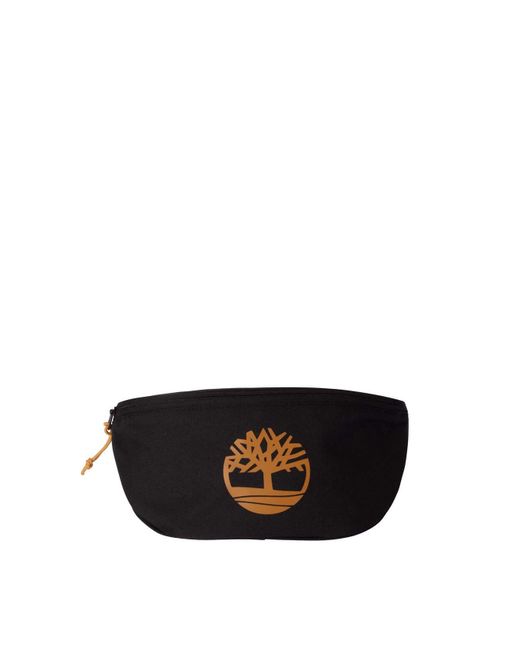 Timberland Black Bum Bag With Logo for men