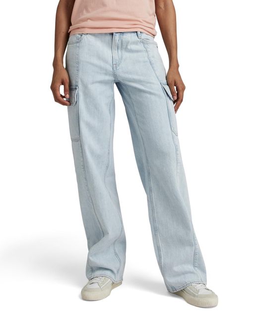 G-Star RAW Blue Judee Cargo Denim Jeans