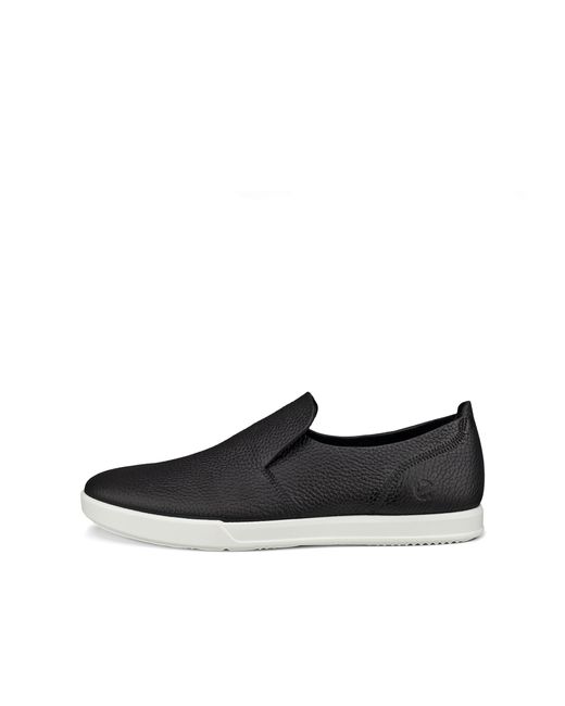 Ecco White S Leisure 538824 Leather Black Shoes 7.5 Uk for men