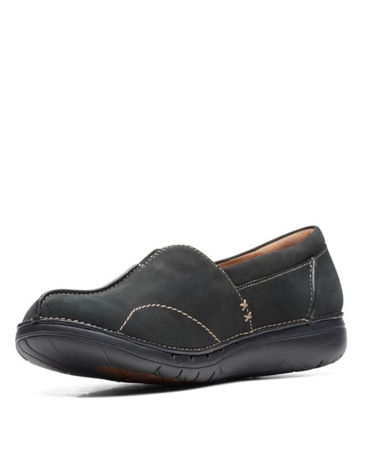 clarks platform loafers
