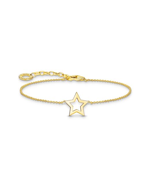 A2162-413-39 Bracelet avec pendentif étoile en argent plaqué or Thomas Sabo en coloris Metallic