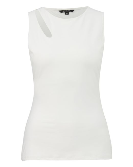 Comma, White Top mit Cut Outs