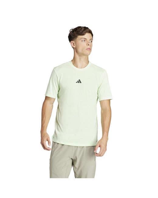 Workout Logo Tee T-Shirt Adidas pour homme en coloris Green