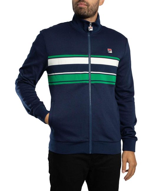 Uomo Giacca Da Tuta Vinnie Cut & Sew di Fila in Blue da Uomo