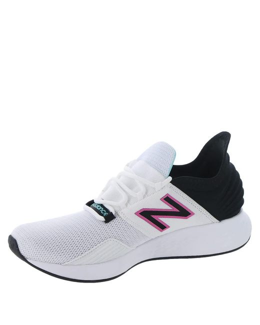 New Balance White Fresh Foam Roav V1 Running Shoe