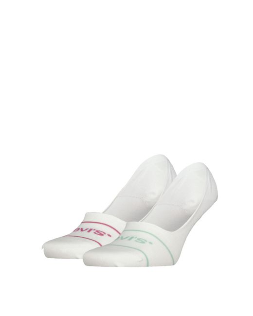 Levi's White Footie Socken