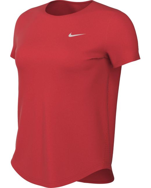 Nike Tempo Dri-fit Korte Mouwen Hardlooptop Voor in het Red