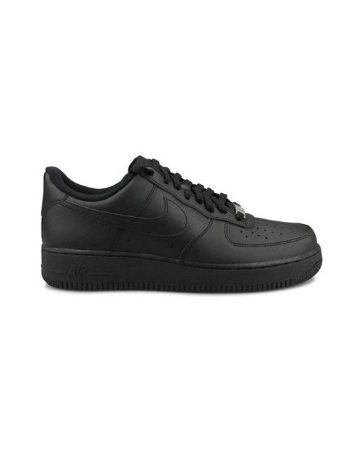 Nike Black Air Force 1 '07 Basketball Shoe for men