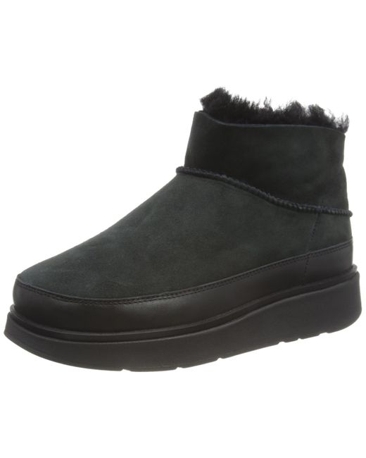 Fitflop Black Gen-ff Ultra-mini Double-faced Shearling Boots Ankle