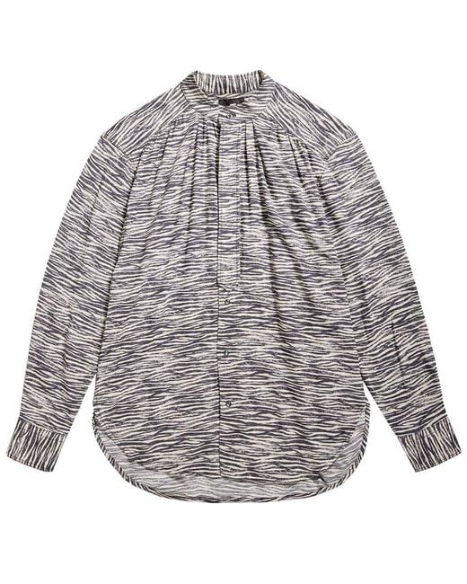 G-Star Gray Volume Top Printed Allover Hemd