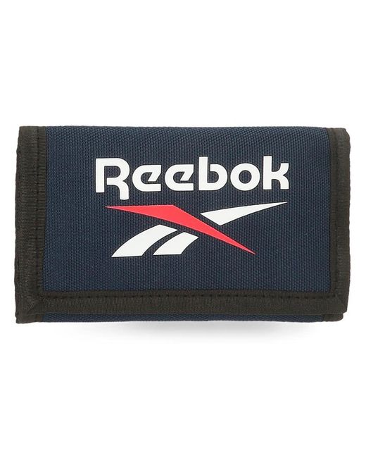 Reebok Boston Wallet With Purse Blue 13x8x2,5 Cms Polyester for men