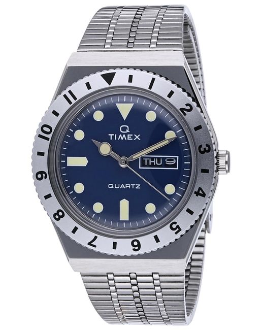 Timex Blue 38 mm Q Diver Inspired